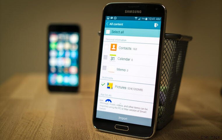 Передача содержимого с iPhone на Samsung Galaxy S5 - изображение