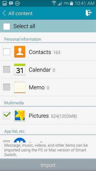 Передача содержимого с iPhone на Samsung Galaxy S5 - изображение 2